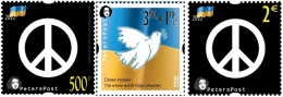 Finland 2022 No War ! Help To Ukraine Peterspost Set Of 3 Stamps MNH - Autres & Non Classés