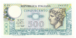 500 LIRE BIGLIETTO DI STATO MERCURIO 02/04/1979 FDS - Andere & Zonder Classificatie