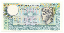 500 LIRE BIGLIETTO DI STATO MERCURIO 14/02/1974 FDS - Autres & Non Classés