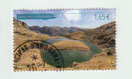 ANDORRA 2022 Estany De L'Isla (LAC à 2398 M) Timbre Oblitéré   1 ère Qualité, Haute Faciale - Used Stamps