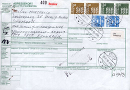Danimarca (1990) - Bollettino Pacchi Per La Francia - Cartas & Documentos