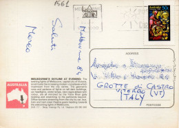 Philatelic Postcard With Stamps Sent From AUSTRALIA To ITALY - Brieven En Documenten
