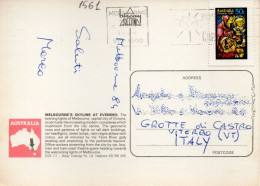 Philatelic Postcard With Stamps Sent From AUSTRALIA To ITALY - Lettres & Documents