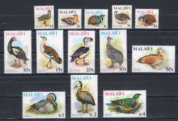 Malawi Serie 13v 1975 Birds Definitives MNH - Malawi (1964-...)