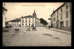 88 - POUXEUX - PLACE ET MAIRIE - PHARMACIE DES USINES - Pouxeux Eloyes