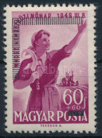 ** 1952 MABÉOSZ Elcsúszott Felülnyomással + "füstölgő Traktor" Lemezhiba (min 40.000) - Autres & Non Classés