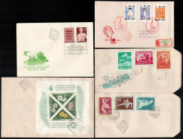 12 Db FDC Az 1950-es évekből, Javarészt Címezetlenek - Autres & Non Classés