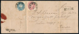 1864 Komplett Ajánlott Levél 5kr + 10kr Bérmentesítéssel "SEMLIN" - Racsa - Altri & Non Classificati