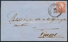 1872 Levél Réznyomat 5kr Bérmentesítéssel "KRALJEVICA-PORTORÉ" Szép álló Bélyegzéssel Fiumébe Küldve (Gudlin 500 P) - Autres & Non Classés