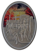 Fidzsi-szigetek 2013. 10$ Ag "Gladiator - Gladiatrix" Részben Multicolor, Dísztokban, Tanúsítvánnyal T:BU Fiji 2013. 10  - Ohne Zuordnung