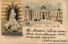 * T3 1899 Vienna, Wien I. Kaiserliche Burg, Brunnen An Der Hofburg / Royal Castle, Fountain, Kunstanstalt J. Meisler 609 - Non Classés