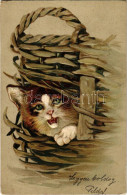 * T2/T3 Macska - Dombornyomott / Cat. P.F.B. Serie 2285. Embossed Litho (fl) - Zonder Classificatie