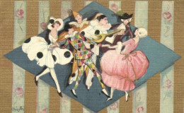 ** T1 Ballet Dancers, Italian Art Postcard; Ballerini & Fratini 256. S: Chiostri - Non Classés