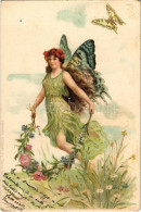 * T2/T3 Pillangó Tündér. Horváth Kálmán és Társa / Butterfly Fairy. Litho (EK) - Non Classificati