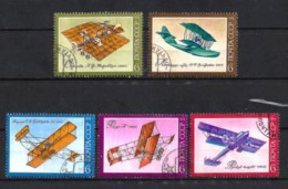 Russie URSS 1974 Avions (55) Yvert N° 4109 à 4113 Oblitéré Used - Usati