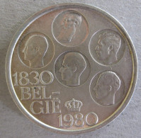 Belgique . 500 Francs 1980 , 150 Ans De L'indépendance, Légende Flamande. En  Argent - 500 Francs