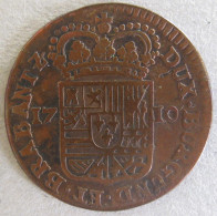 Belgique , Comté De Namur , 1 Liard 1710 Lion, Philippe V , En Cuivre , KM# 37 - 1556-1713 Spanish Netherlands