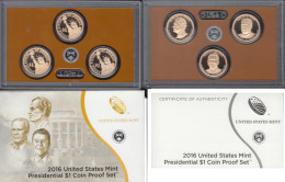 Estados Unidos USA 2016 Monedas 3 Coins 1 $ Set Proof San Francisco - Collections