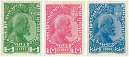 216133 HINGED LIECHTENSTEIN 1912 PRINCIPE JOHANN II - ...-1912 Préphilatélie