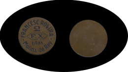 Francesc Rovira  F.X. 2 Pesetas Molins De Rey - Unclassified