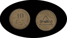 Cooperativa La Fraternidad Barceloneta 10 Céntimos 1916 - Unclassified