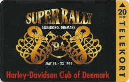Denmark - Jydsk - Super Rally 1994 - TDJS021 - 04.1994, 20kr, 7.000ex, Used - Danemark