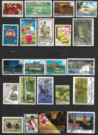 Polynésie Lot De 22 Timbres Plus 2cartes 1er Jour - Colecciones & Series