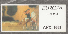 1993 MNH Cept Greece Booklet - 1993