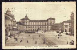 Italy - 1921 - Torino - Piazza Castello Col Palazzo Reale - Orte & Plätze