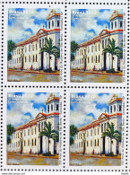 C 2961 Brazil Stamp Monastery Of Sao Bento Sorocaba Church Religion 2010 Block Of 4 - Neufs