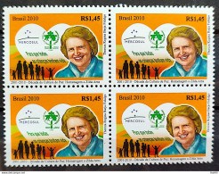 C 2953 Brazil Stamp Zilda Arns Culture Of Peace Woman 2010 Block Of 4 - Neufs