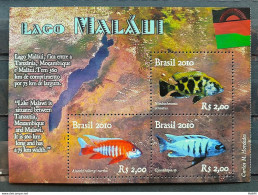 B 158 Brazil Stamp Diplomatic Relations Malawi Fish Flag 2010 No Bar Code - Ongebruikt