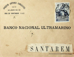 Portugal Carta Enviada Para Santarém Franquiada Com Centenário De Luís De Camões - Marcophilie