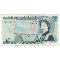 Billet, Grande-Bretagne, 5 Pounds, Undated (1971-91), KM:378a, TB - 5 Pounds