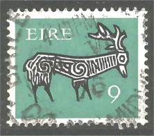 510 Ireland Stag Chevreuil Kent Hirsch Cervo 9 P (IRL-151) - Used Stamps