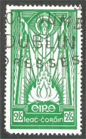 510 Ireland 1943 Saint St Patrick 2sh6p Vert Green (IRL-123a) - Used Stamps