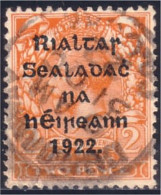 510 Ireland Eire 1922 2p Orange (IRL-43) - Oblitérés