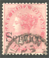 504 East India 1868 Victoria 8p Rose (IND-66) - 1882-1901 Empire