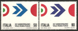 520 Italy Vol Rome - Tokyo Février-Mai 1920 Flight 50th Anniv. MNH ** Neuf SC (ITA-112b) - Autres (Air)