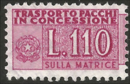 520 Italy 110 Lire Rose Perf Dentelé 12.5 X 13 NO Gum Sans Gomme (ITA-236) - Taxe