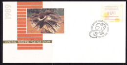 Australia 1989 Frilled Neck Lizard Frama APM21580 First Day Cover - Brieven En Documenten