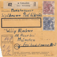 BiZone Paketkarte 1948: Siglbrunn Falkenfels Nach Haar - Lettres & Documents