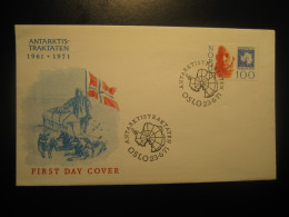 OSLO 1971 Antarctic Treaty FDC Cancel Cover NORWAY Pole Polar Antarctique Antarctics Antarctica - Antarctic Treaty