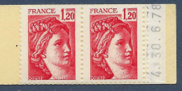 Coin Daté De Carnet - YT 1974 - Sabine 1,20 F - 1970-1979