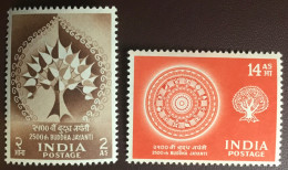 India 1956 Buddha Jayanti MNH - Unused Stamps