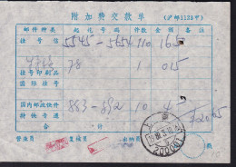 CHINA CHINE SHANGHAI 200001 Surcharge Payment Form  (附加费交款单 ) RARE! - Altri & Non Classificati