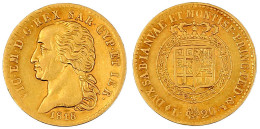 20 Lire 1818 AL/L, Adlerkopf. Turin. 6,45 G. 900/1000. Sehr Schön. Krause/Mishler 114. Friedberg 1129. - Autres & Non Classés