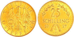 25 Schilling 1927. 5,87 G. 900/1000. Prägefrisch. J. 436. Friedberg 521. - Pièces De Monnaie D'or