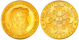 Goldmedaille Zu 5 Dukaten 1965 Auf Den Tod Von Albert Schweitzer. Brb. N.r./Wert Im Sechspass. 17,25 G. 980/1000. Polier - Unclassified