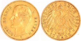 10 Mark 1905 D. Vorzüglich. Jaeger 201. - 2, 3 & 5 Mark Silber